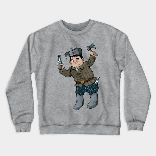 Soviet menace comrade (alone) Crewneck Sweatshirt by SheenGraff